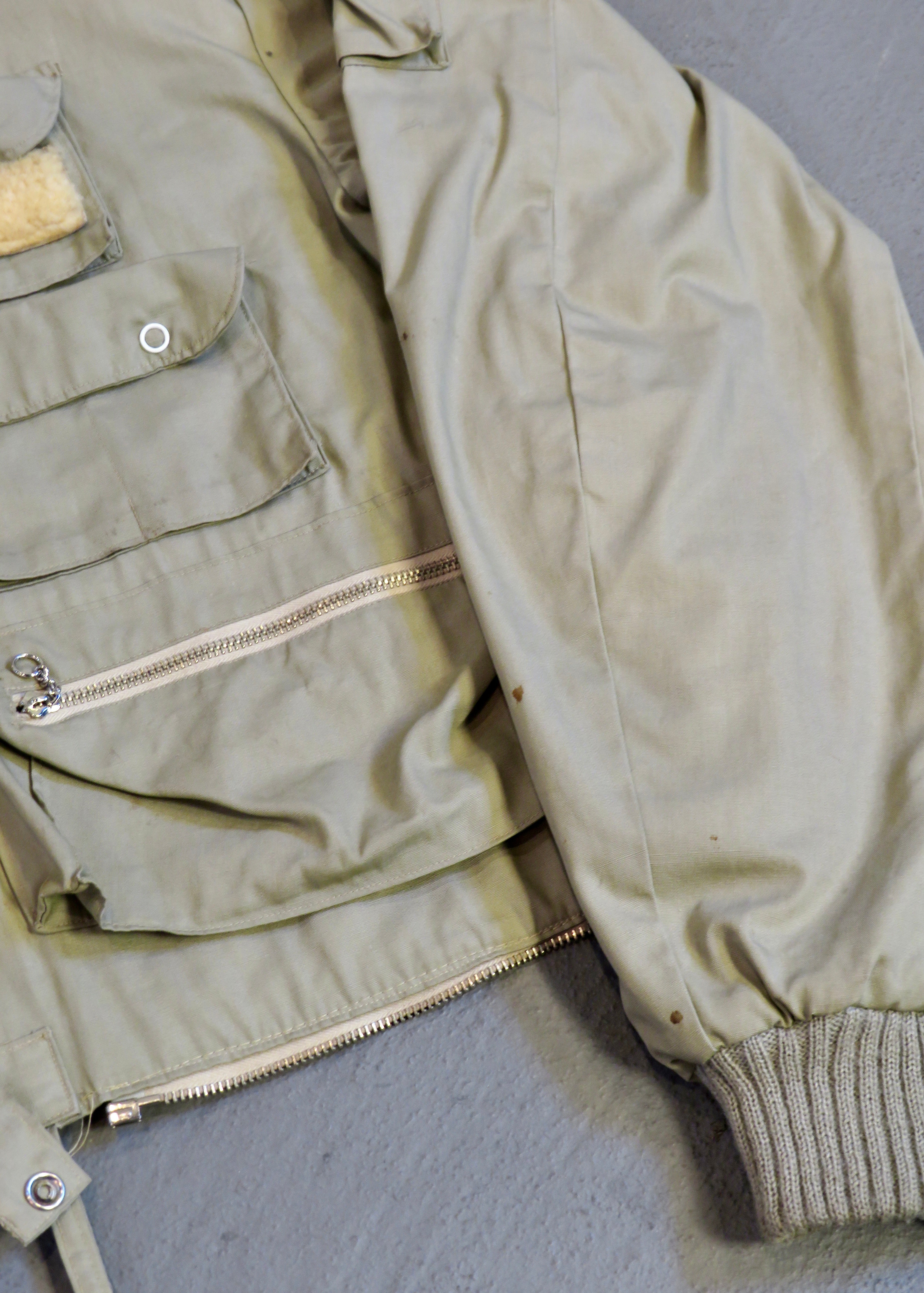 1960s Khaki Cropped Fly Fishing Jacket