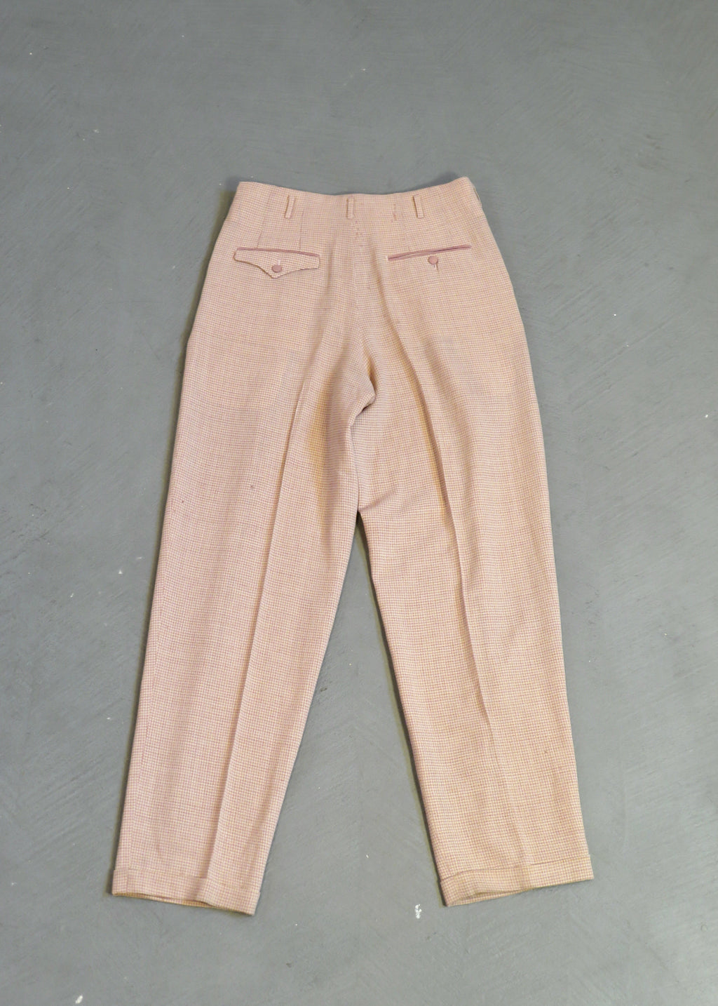 1980s Matsuda Semi-Sheer Houndstooth Trousers