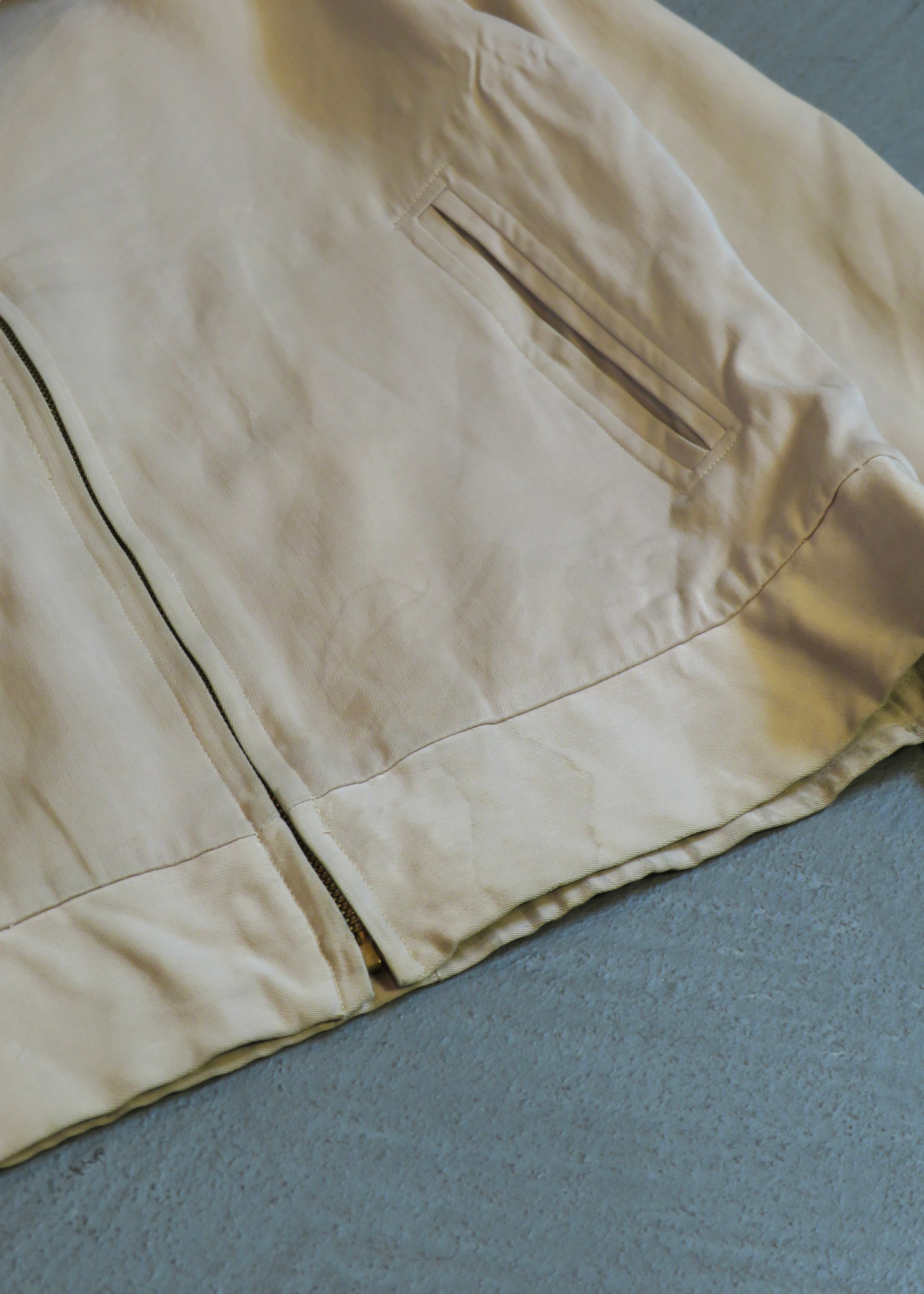 1950s Cresco Beige Gabardine Ricky Jacket