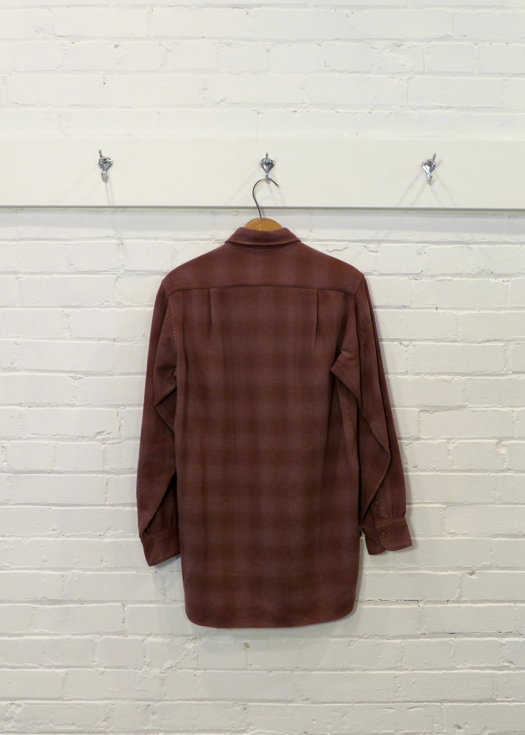 1960s Pendleton Shadow Plaid Flannel Shirt
