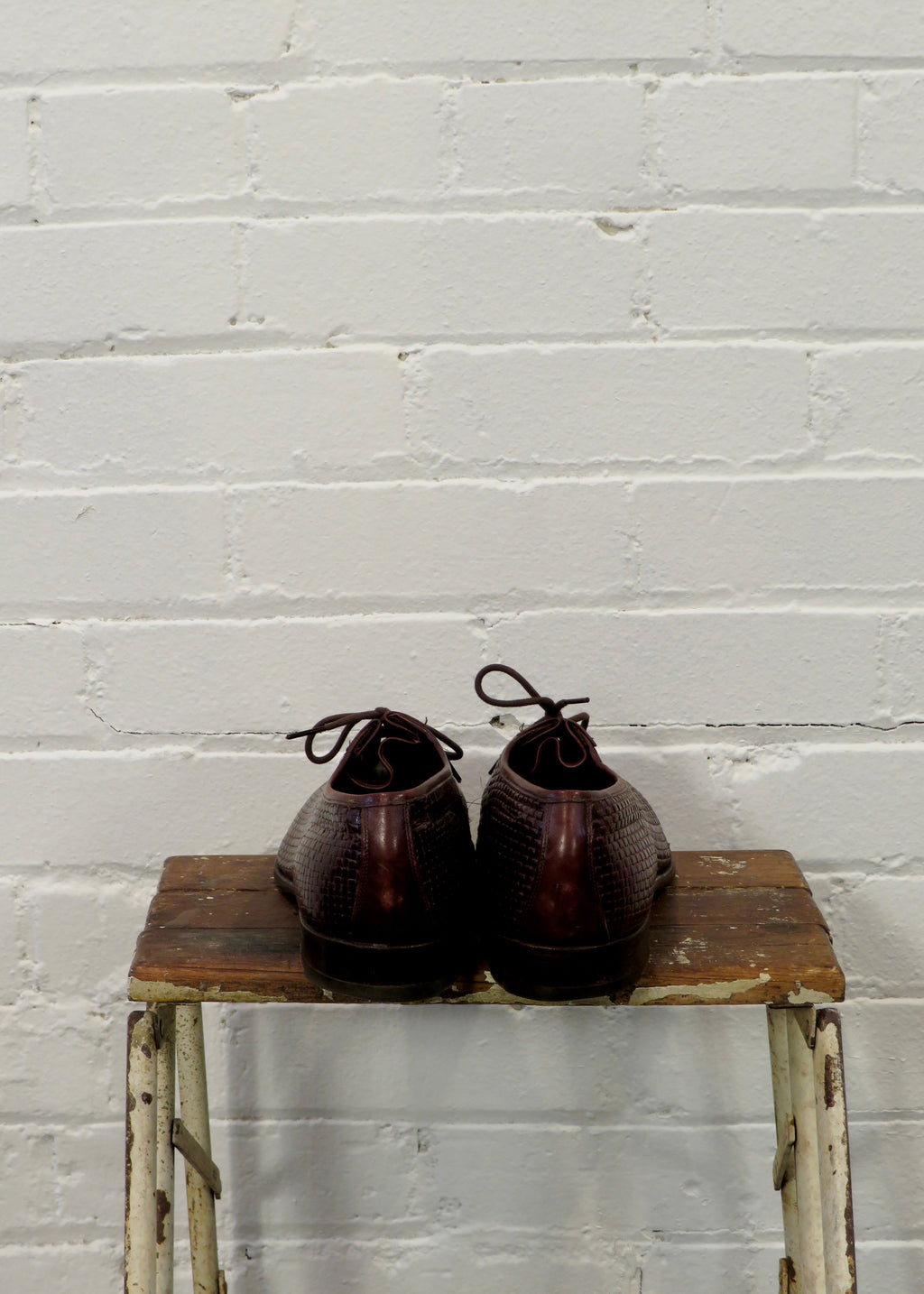 1980s Woven Leather Derbies