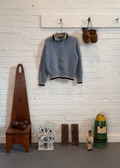 1960s Baby Blue Full Zip Cardigan