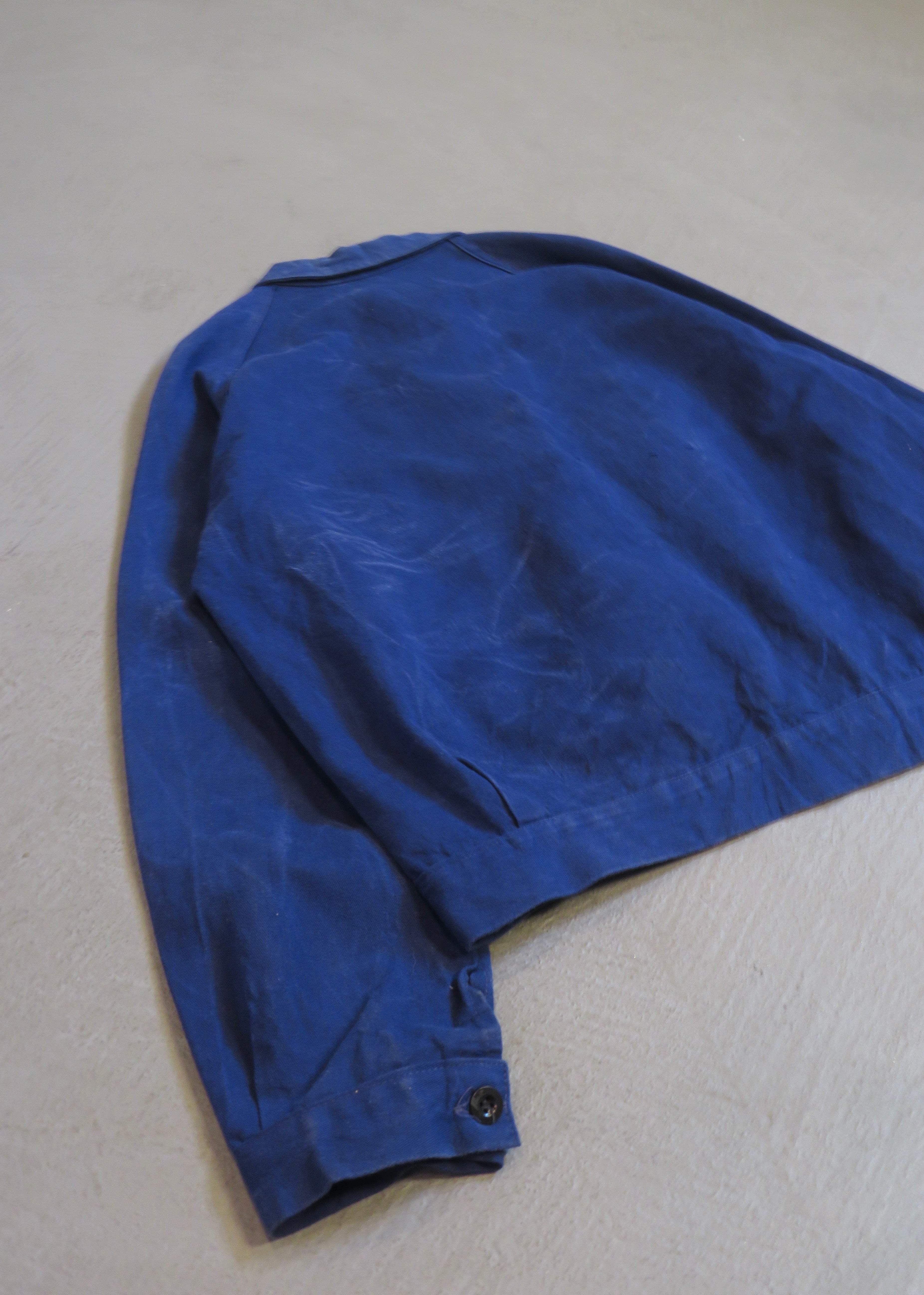 1980s European French Cycling-Style Work Chore Jacket