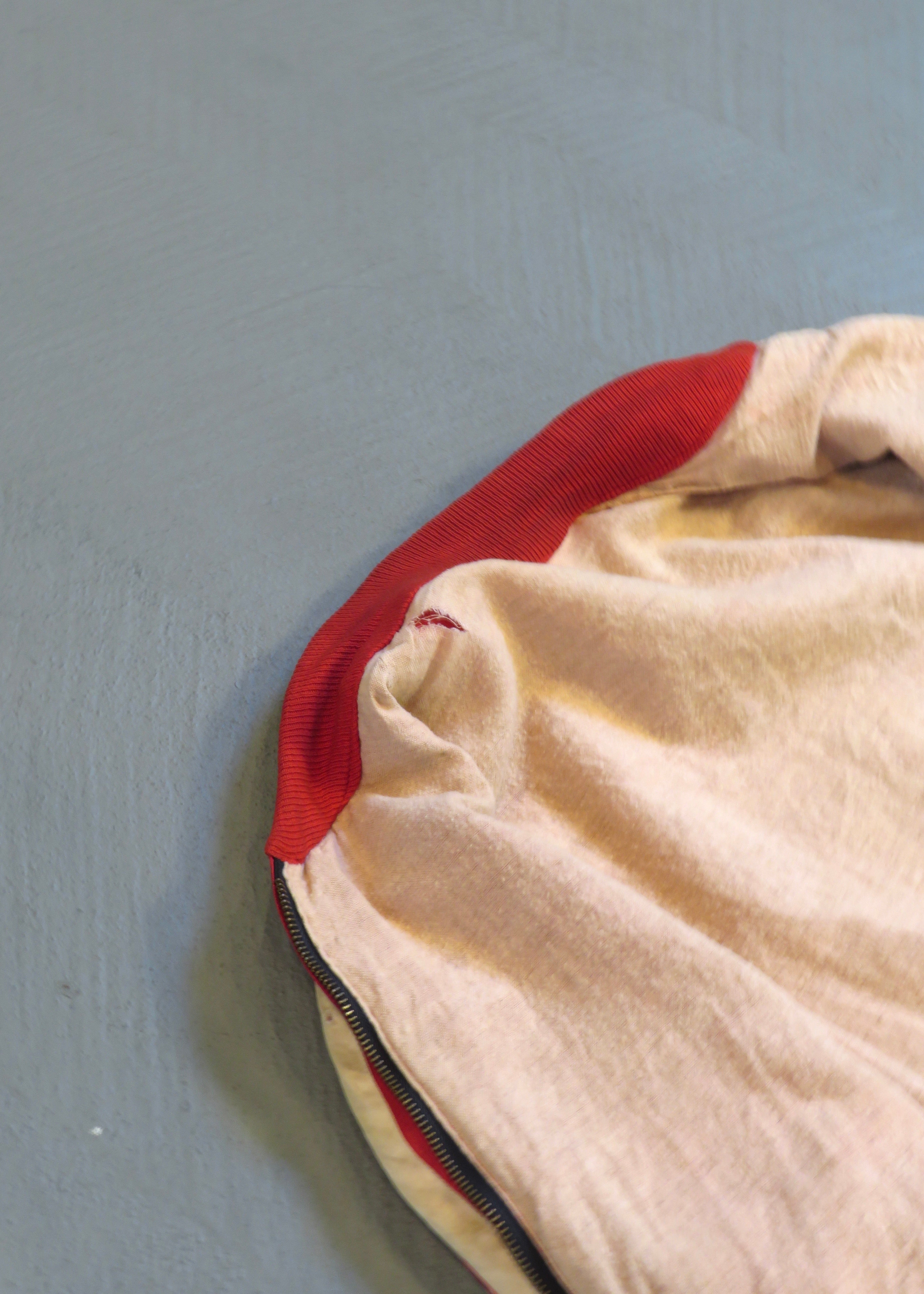 1960s Red Satin Bomber Jacket