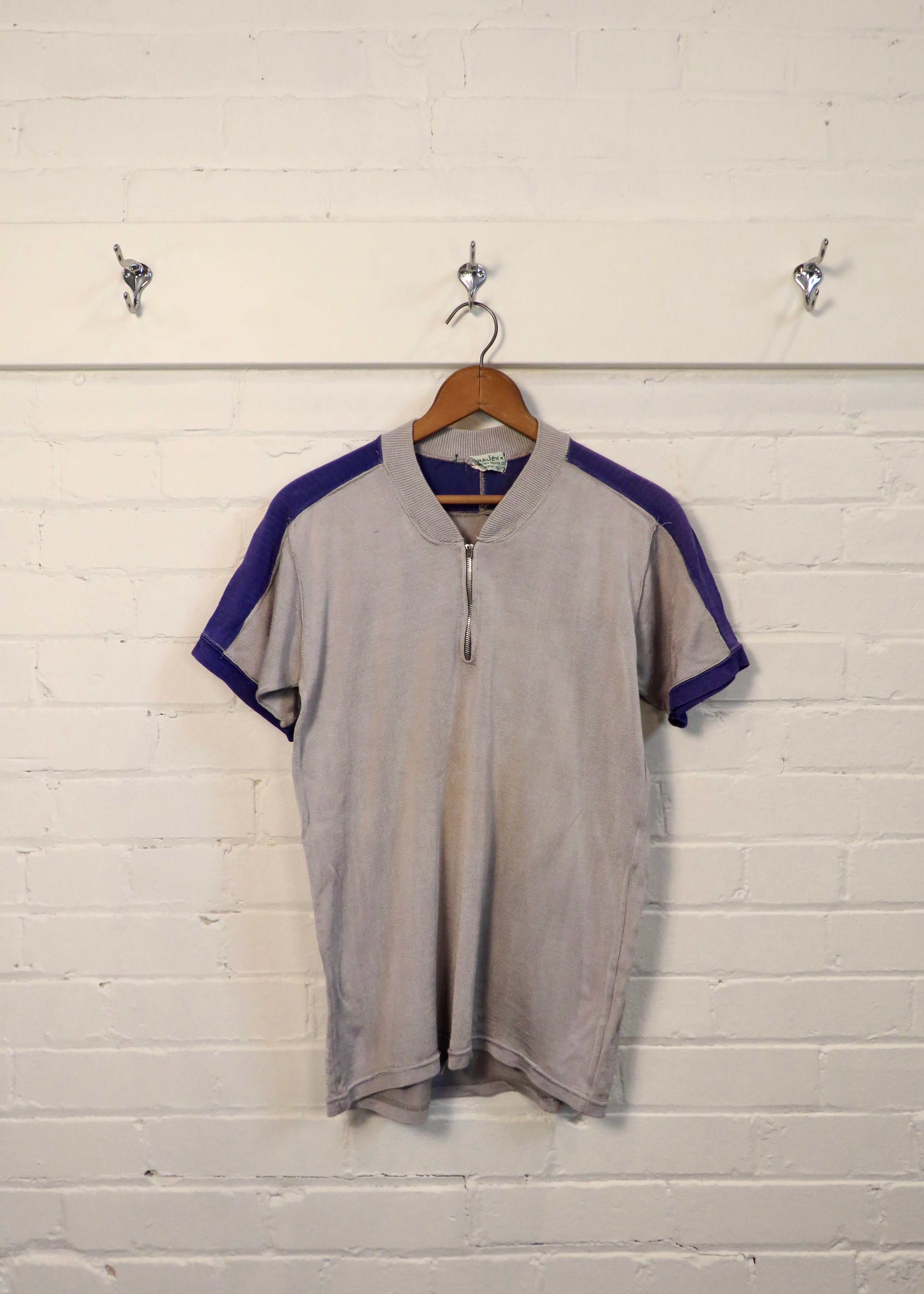 1950s Felt Letter Applique Cycling Jersey