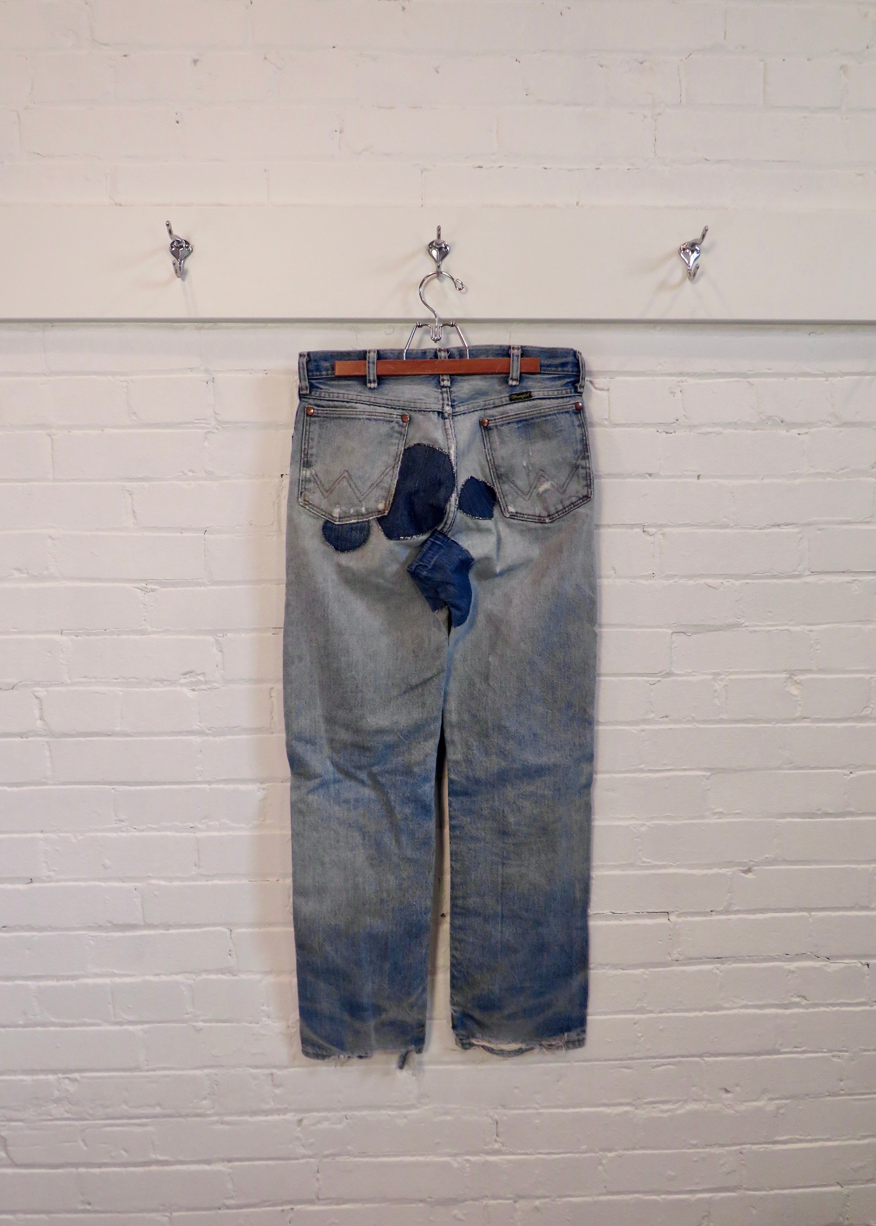 1980s Wrangler Circle Repaired Jeans