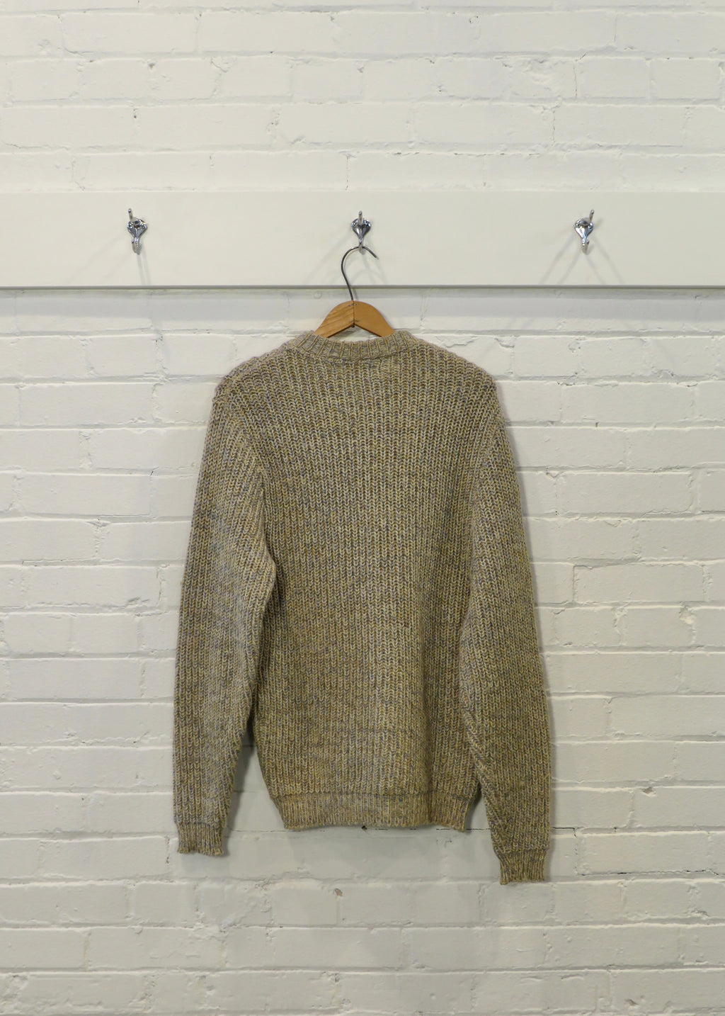 1980s Chunky Marled Zip Cardigan