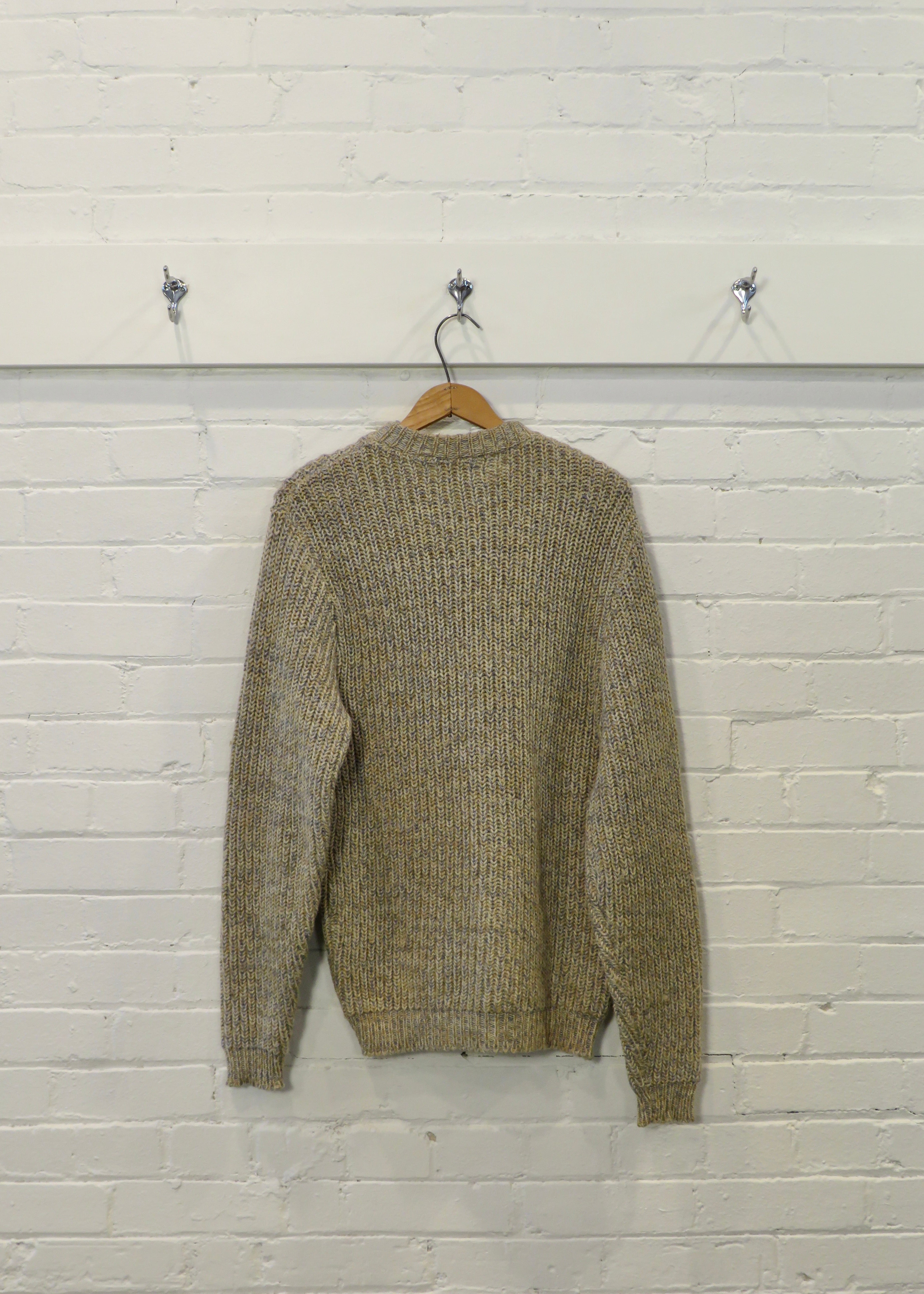 1980s Chunky Marled Zip Cardigan
