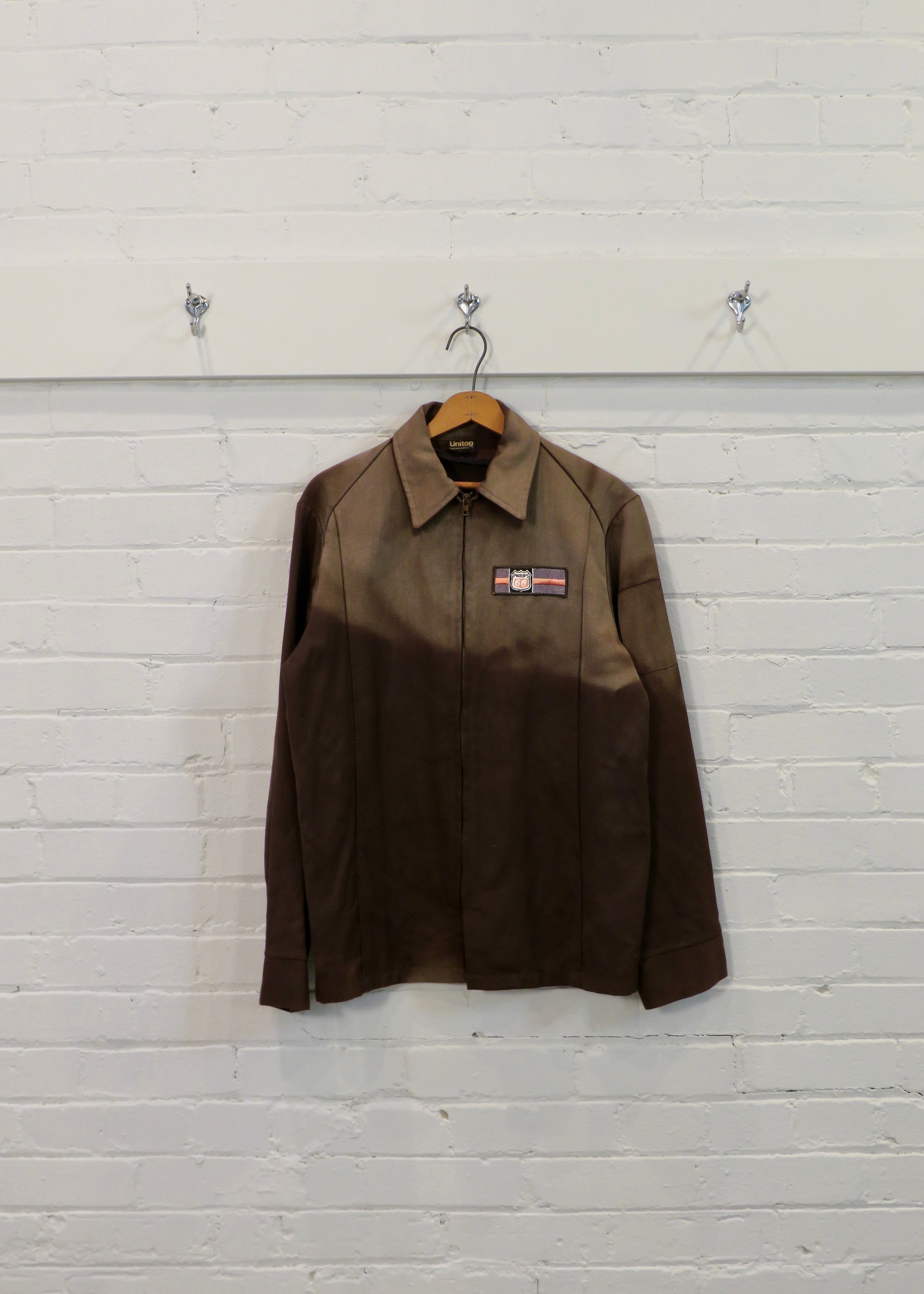 1970s Phillips 66 Sun Faded Gas Station Work Chore Jacket