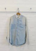1950s Penneys Ox-Hide Repaired Chambray Shirt