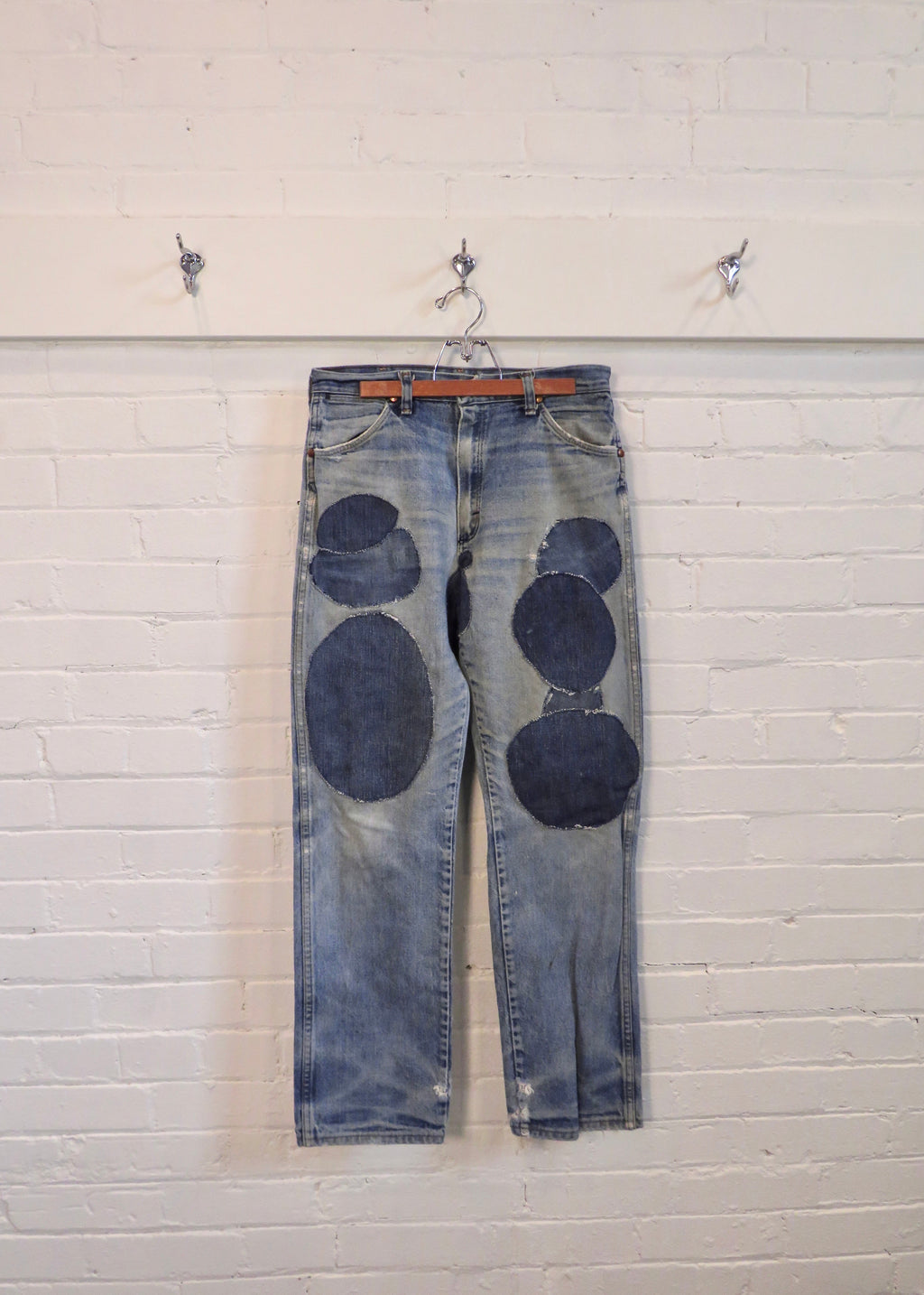 1980s Wrangler Circle Repaired Jeans