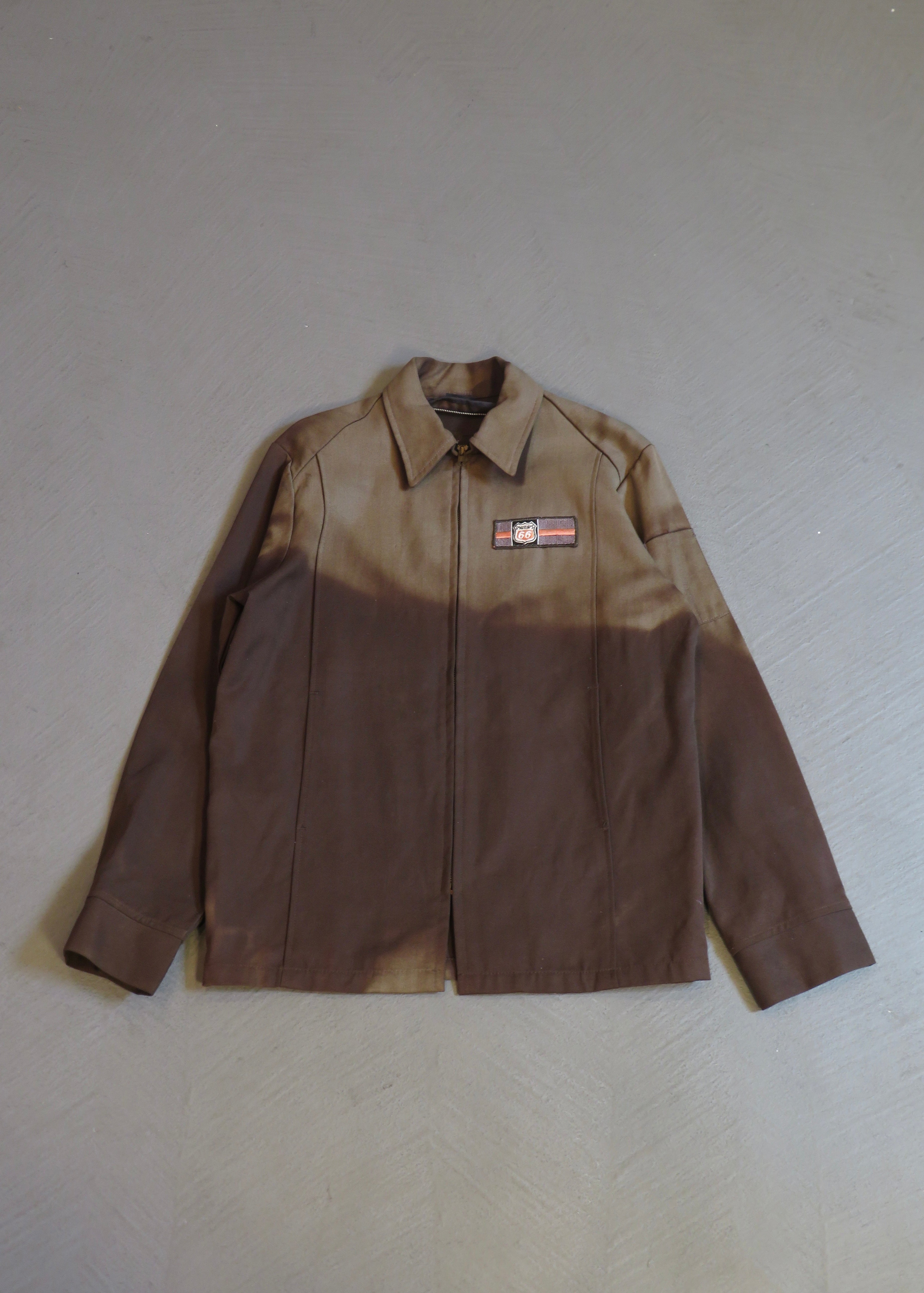 1970s Phillips 66 Sun Faded Gas Station Work Chore Jacket