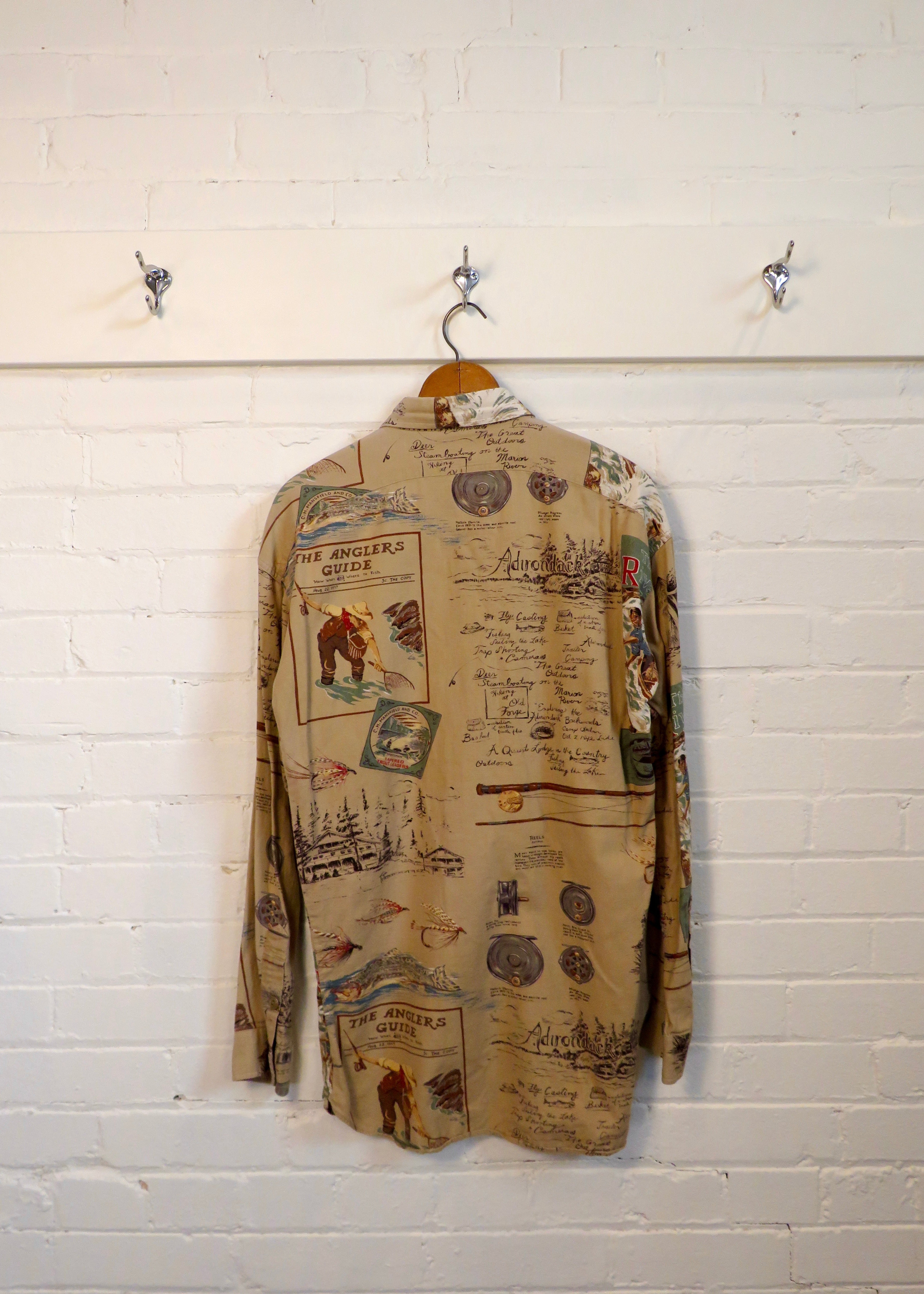 1990s Polo Ralph Lauren Adirondacks Print Shirt