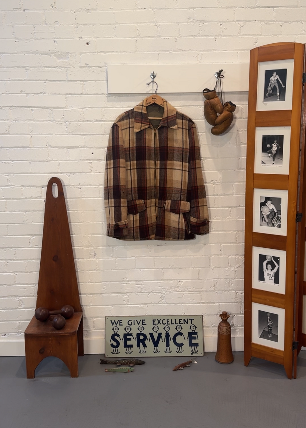 1950s Wool Plaid Sporting Jacket