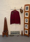 1960s Suede Accent Shooting Cardigan