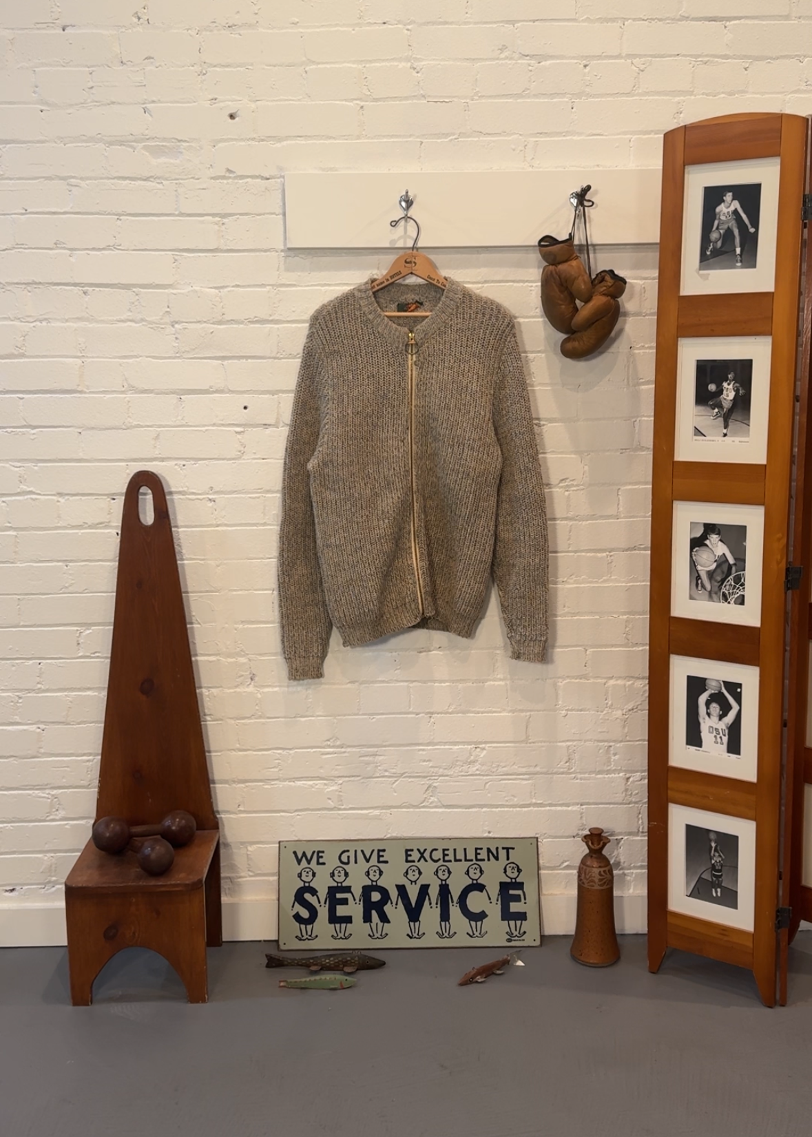 1980s Chunky Marled Zip Cardigan