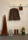 1940s Camel Houndstooth Cardigan