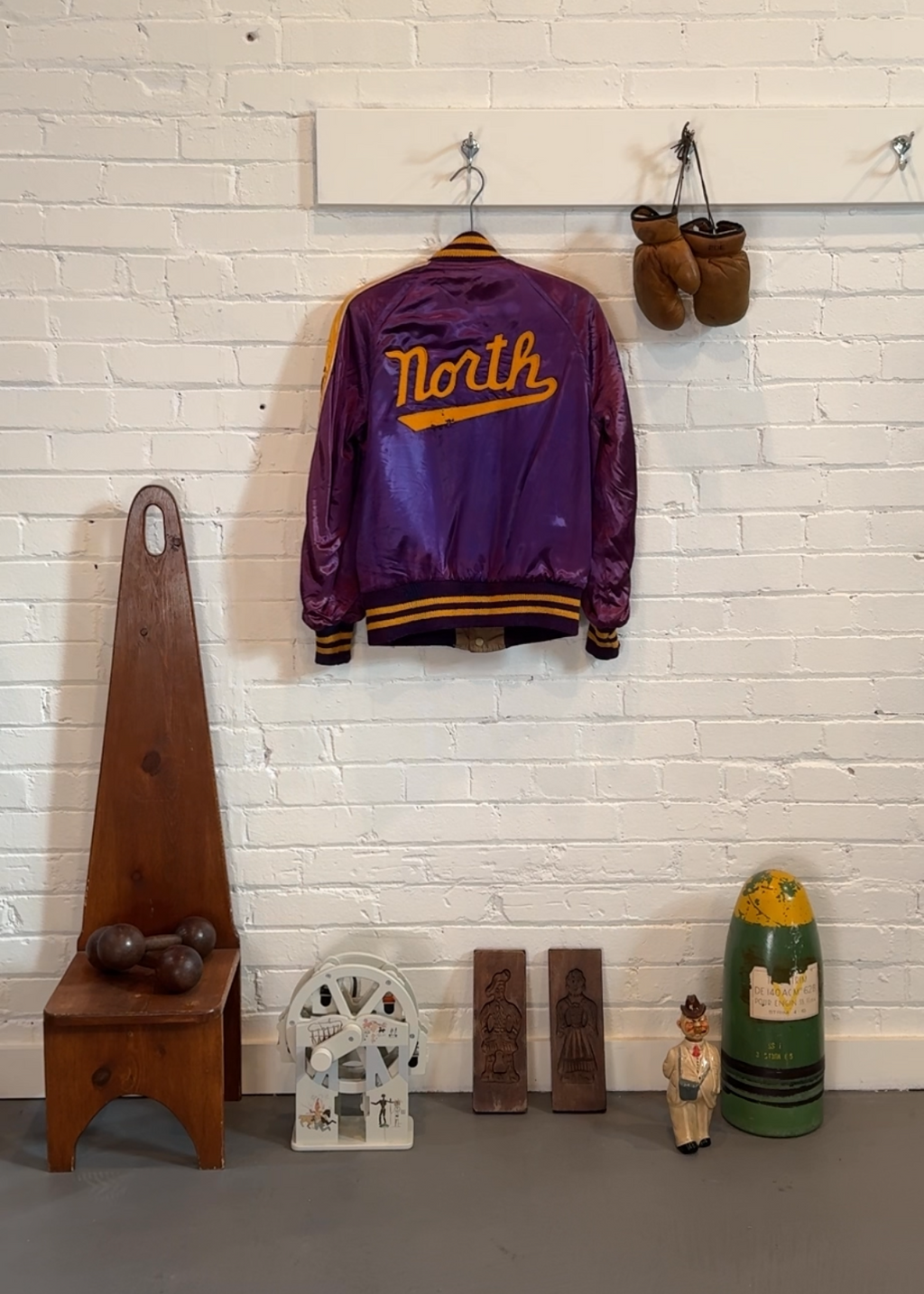 1950s Reversible Satin Varsity Jacket