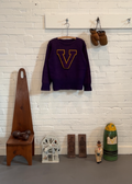1930s Boat Neck Varsity Sweater