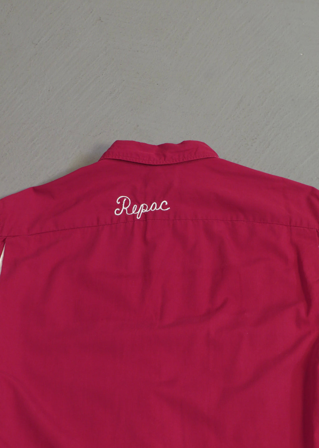 1960s Boxy Maroon Bowling Shirt