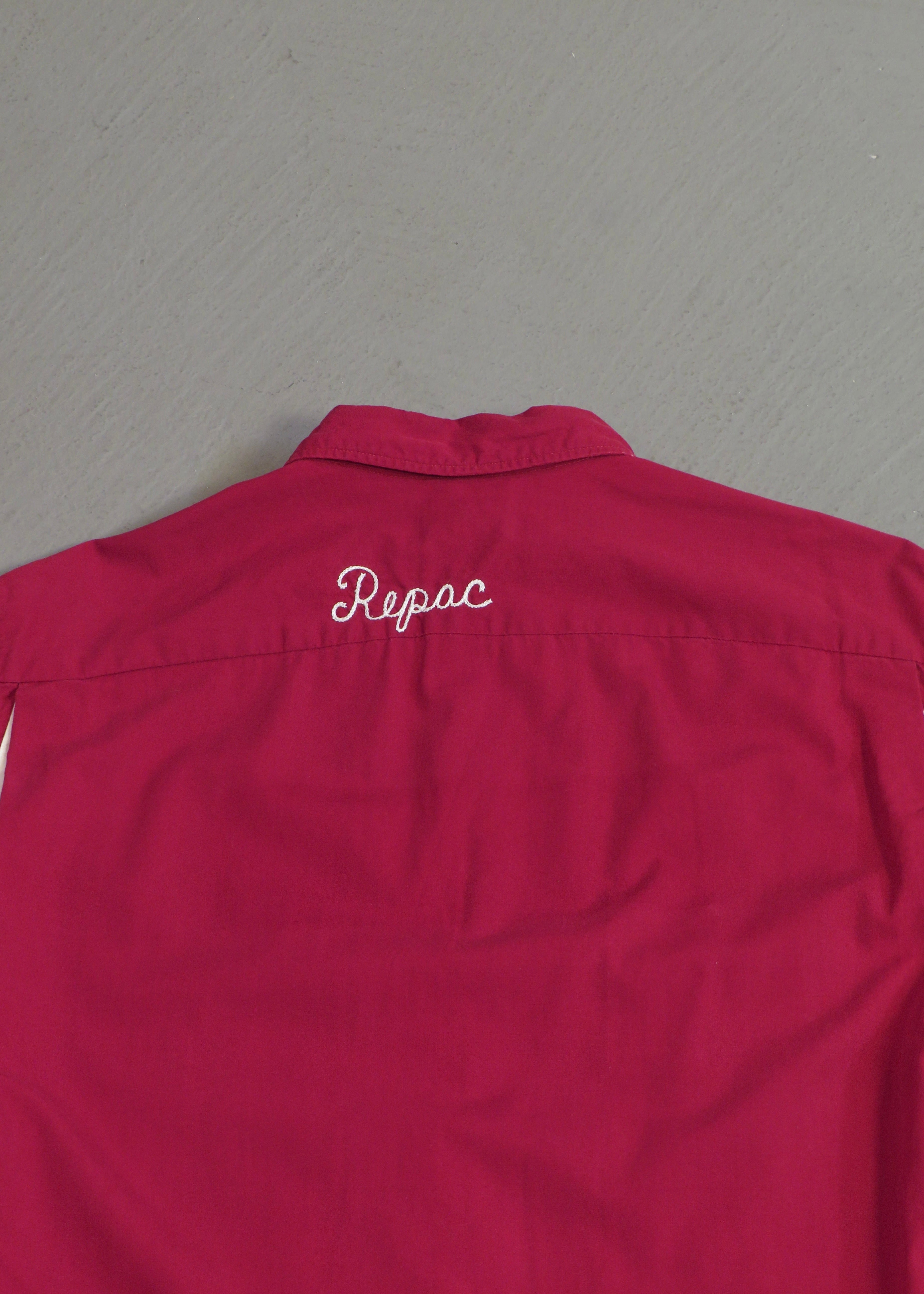 1960s Boxy Maroon Bowling Shirt
