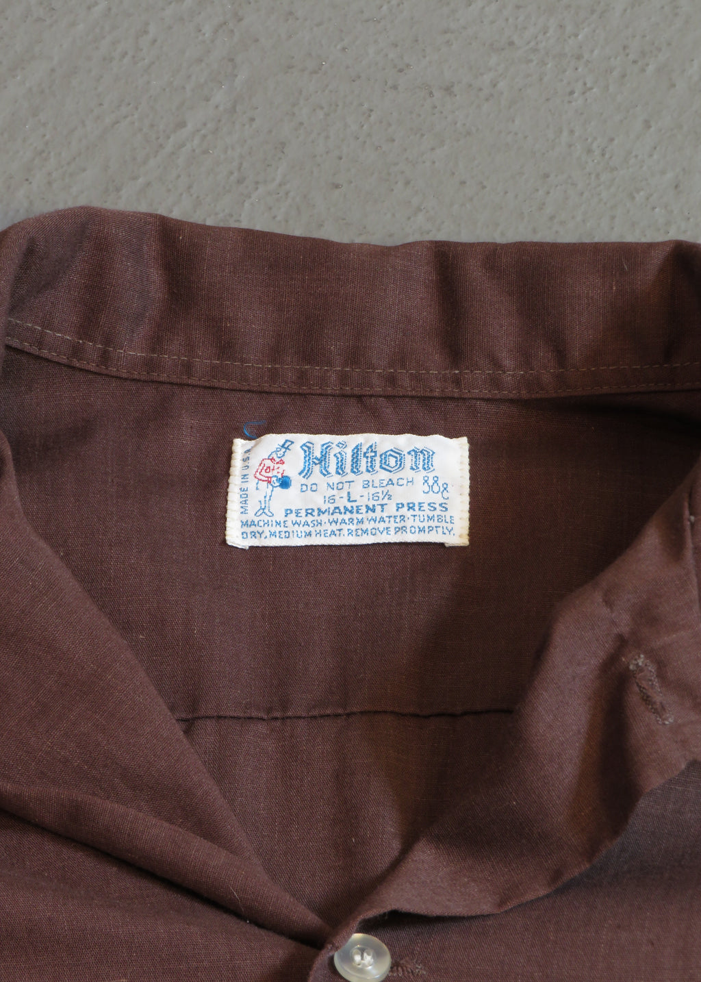 1970s Brown Bowling Shirt